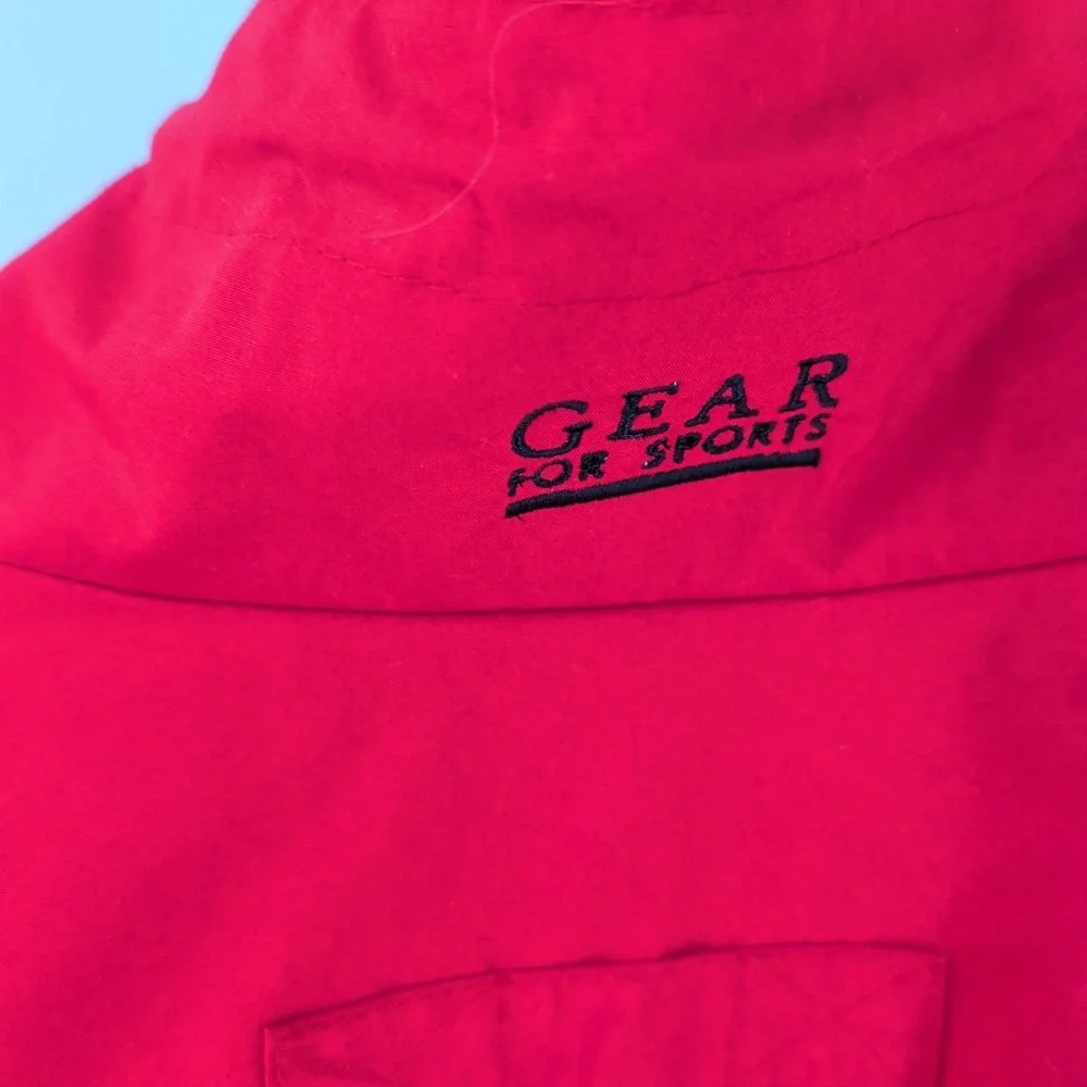 Vtg 90,s Super Bowl‎ XXXII San Diego Gear For Sports Mens Red Full Zip Jacket XL